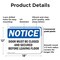 Signmission Door Must Be Closed And Secured Before Leaving, 18 in W x Rectangle, Plastic OS-2PACK-NS-P-1218-L-11498 - alternate 6
